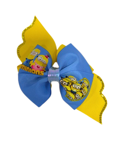 Mini-ons Hair Bow Inspired