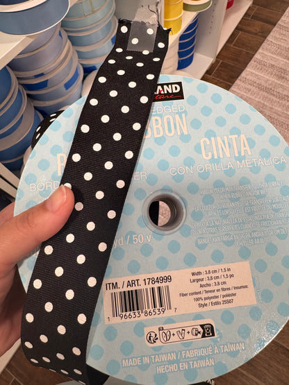 Taiwan Polka Dot Ribbon 1.5 in