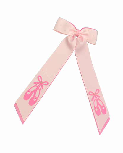 Pink Ballerina Hair Bow