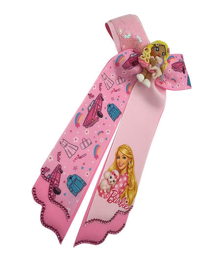 Pink Pup Bow