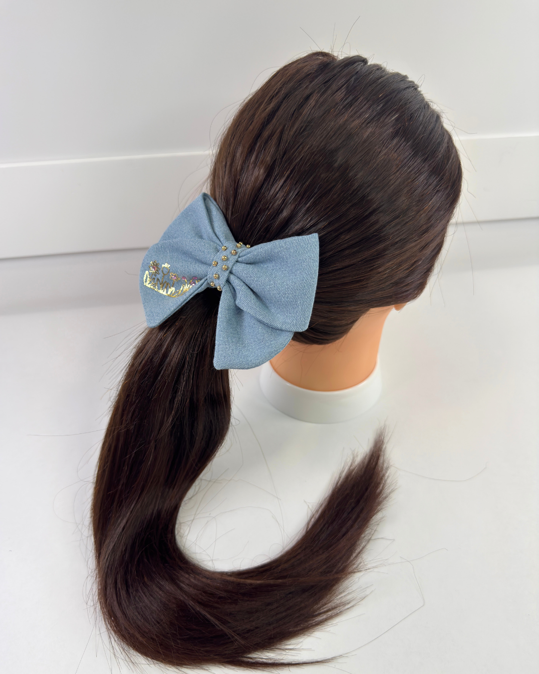 Garden Denim Bow