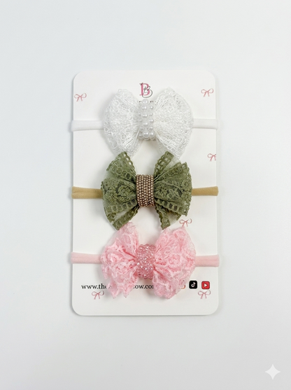 Baby Lace Hair Bow / Head Bands