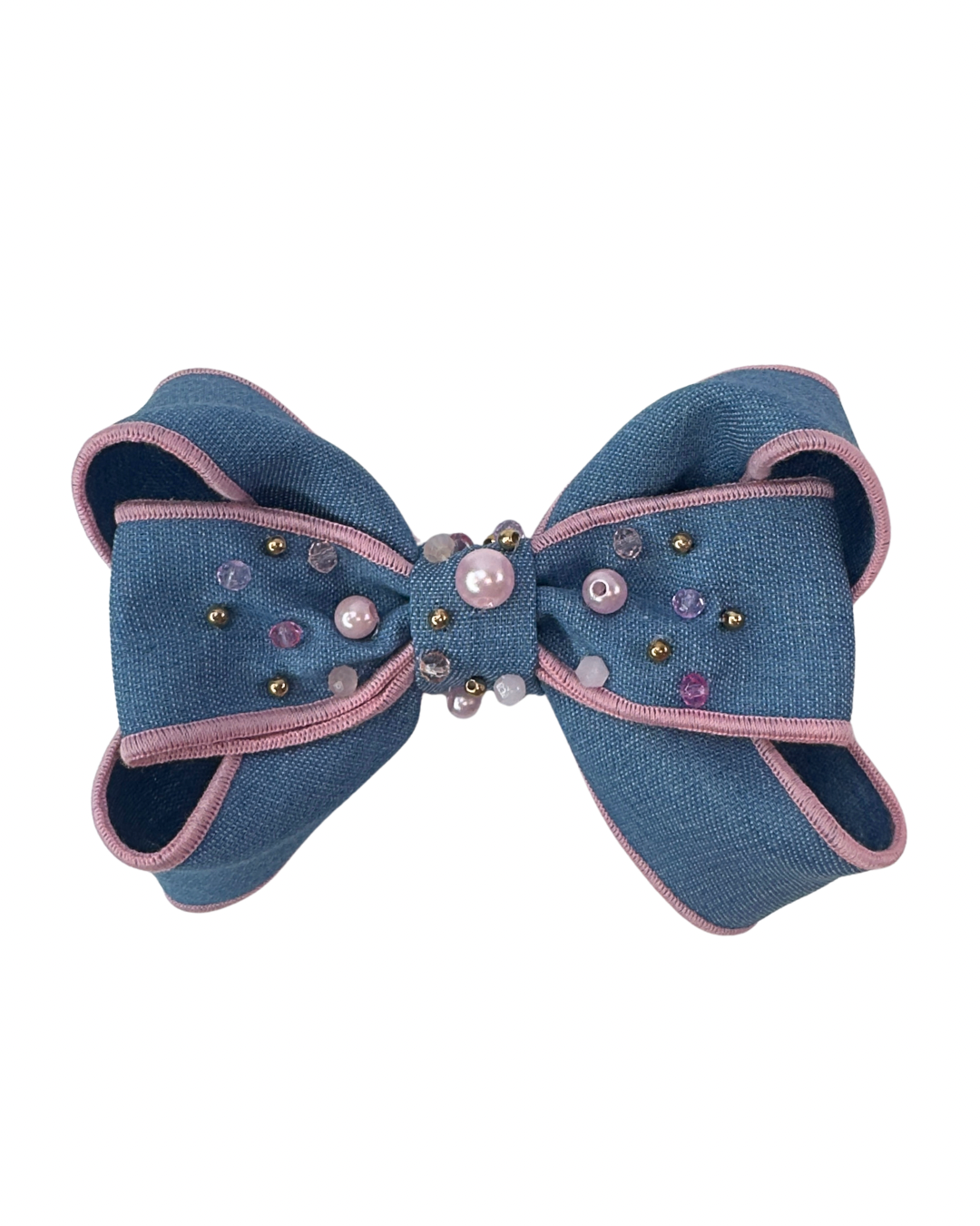 Denim Sapphire Bow