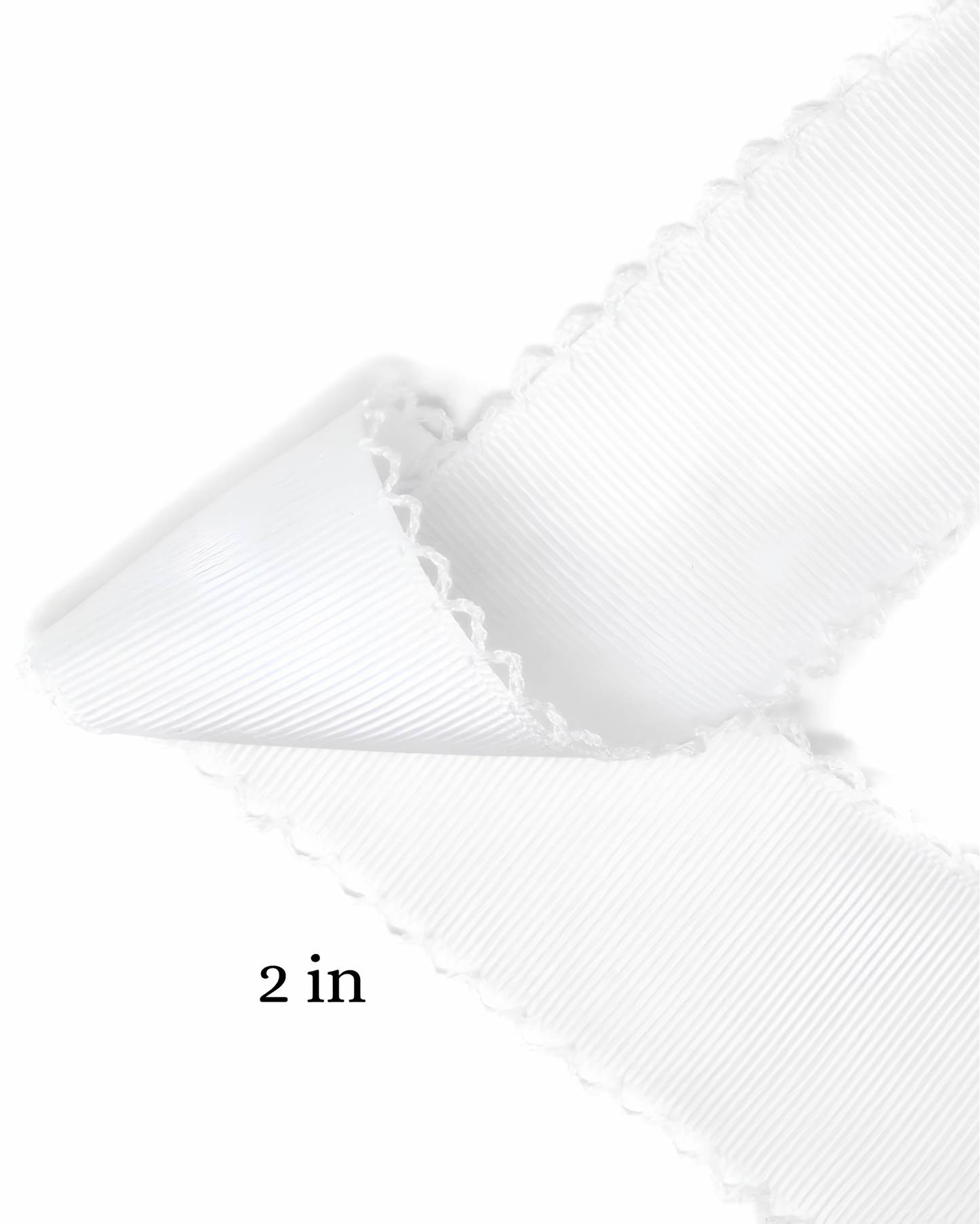 White moonstitch with white edge