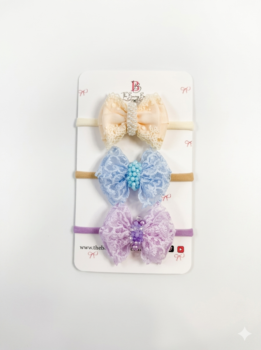 Baby Lace Hair Bow / Head Bands
