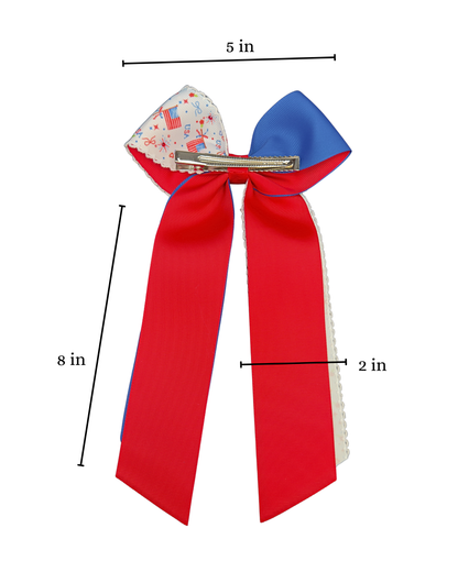 United States Of America Celebration Hair Bow