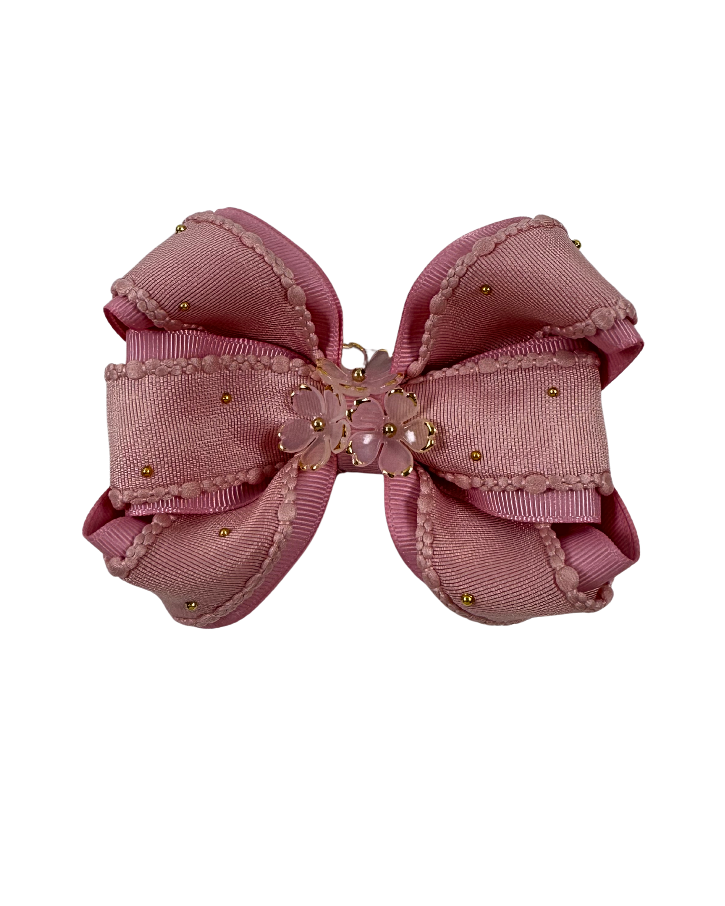 Mauve Elegant Hair Bow