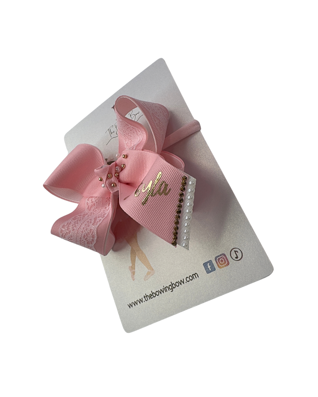 Mini boutique Personalized Hair Bow