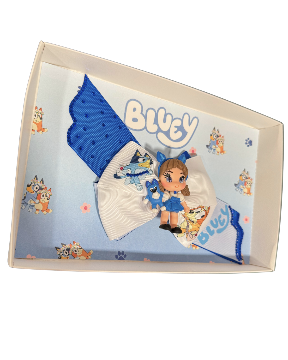 Blue Doll Hair Bow by The Bowing Bow - photo 3