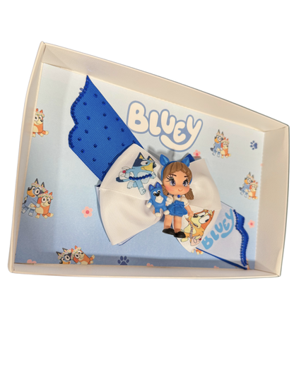 Blue Doll Hair Bow by The Bowing Bow - photo 3