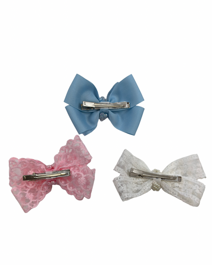 Lace Bow Set Trio