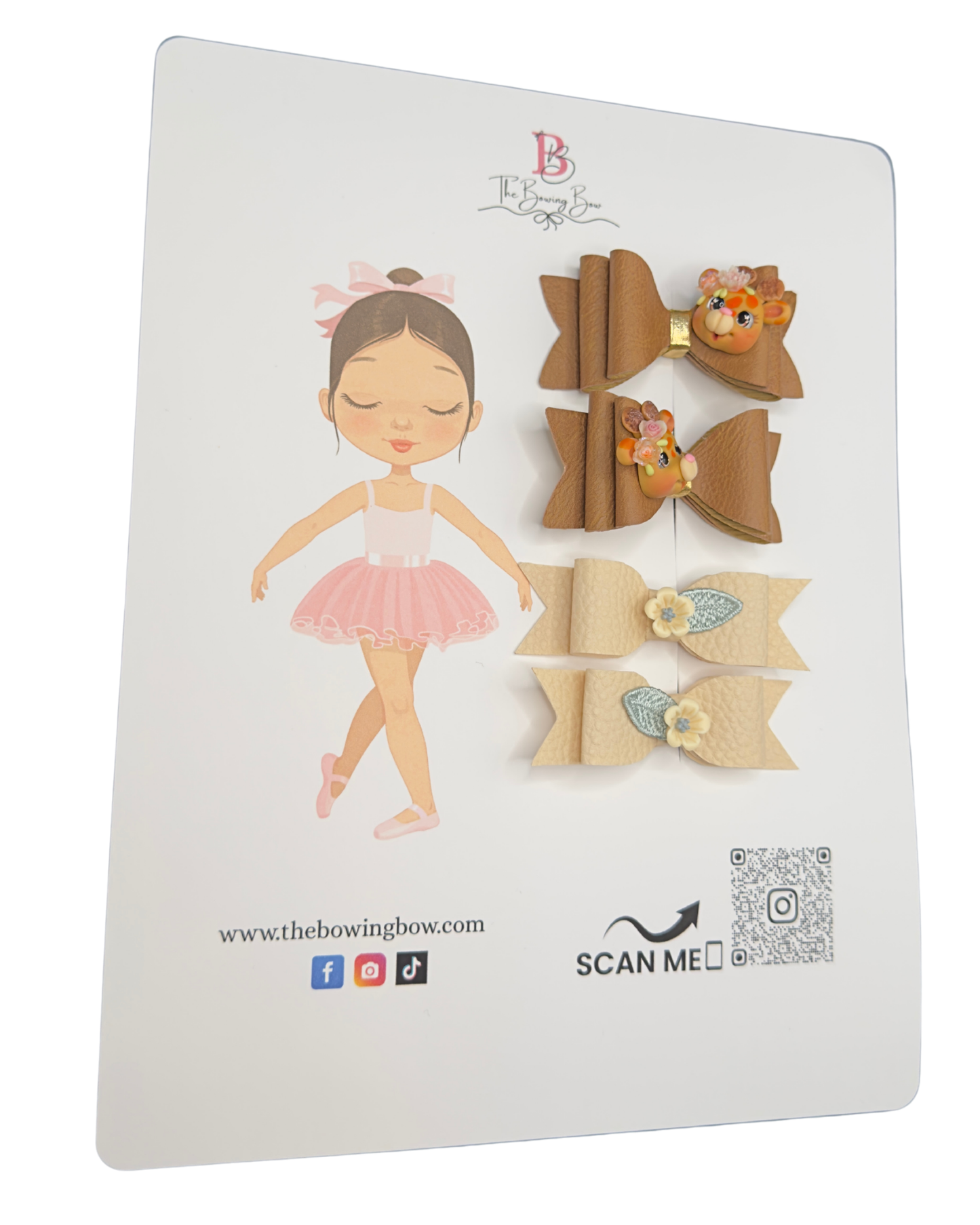 Giraffe Safari Bow Set
