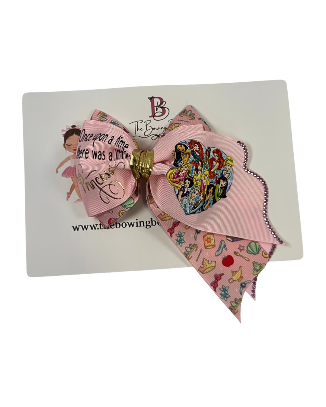 Princess club hair bow