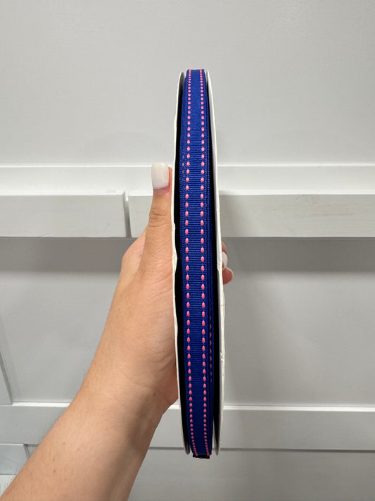 White jump point grossgrain ribbon 3/8
