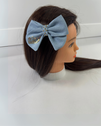 Garden Denim Bow