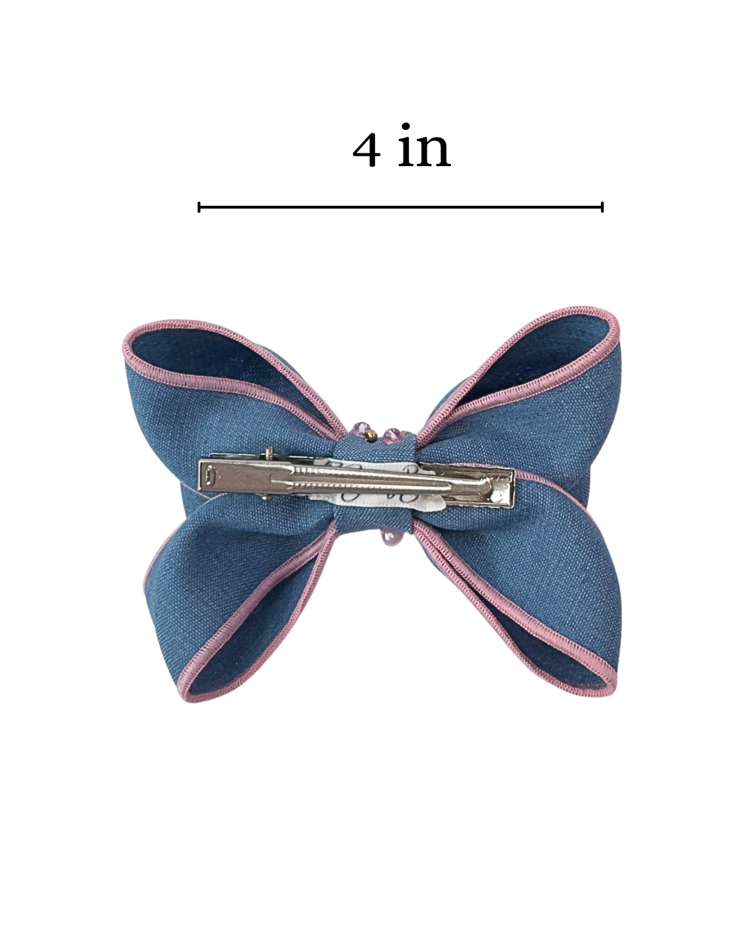 Denim Sapphire Bow