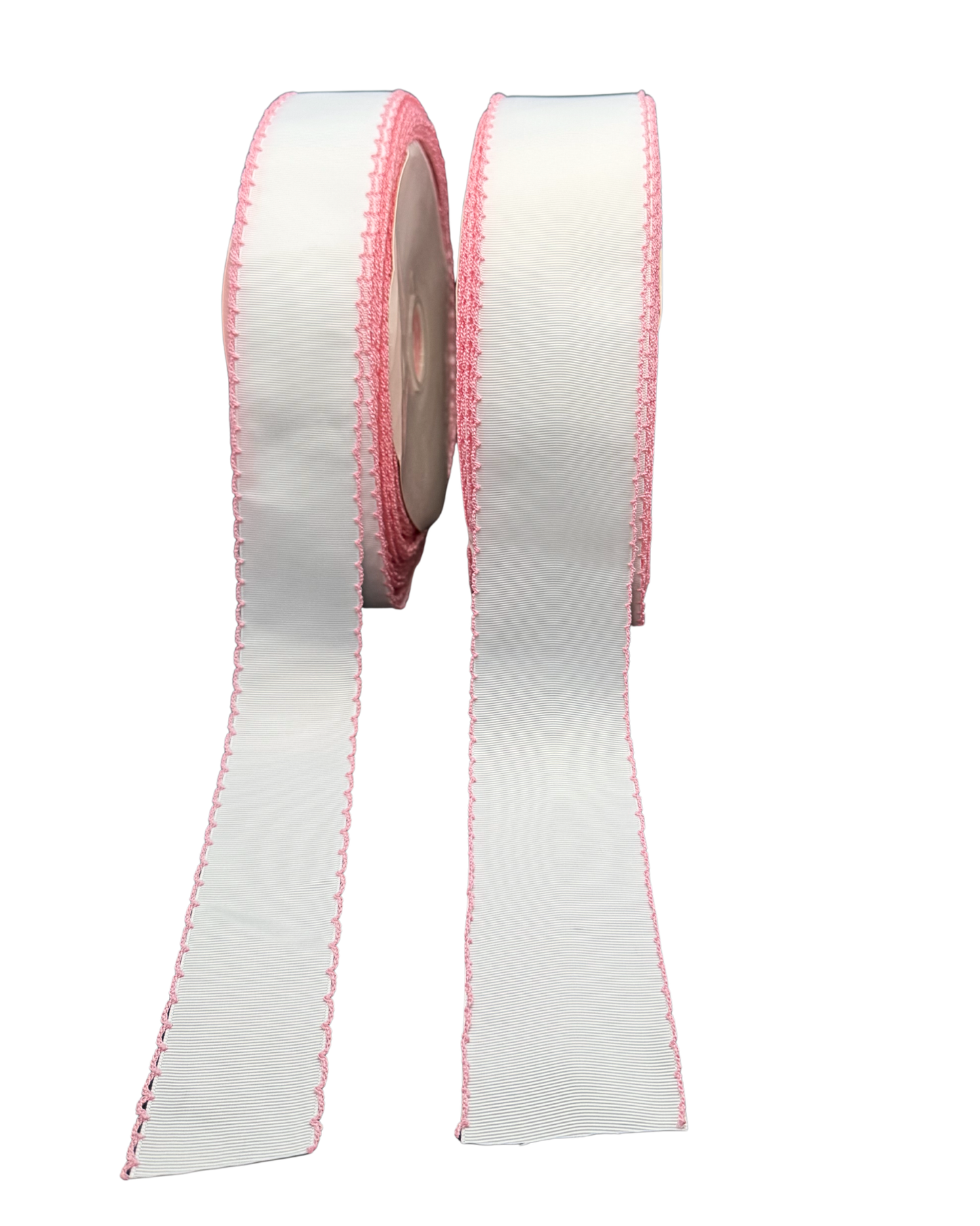 Moonstitch  white / pink edge