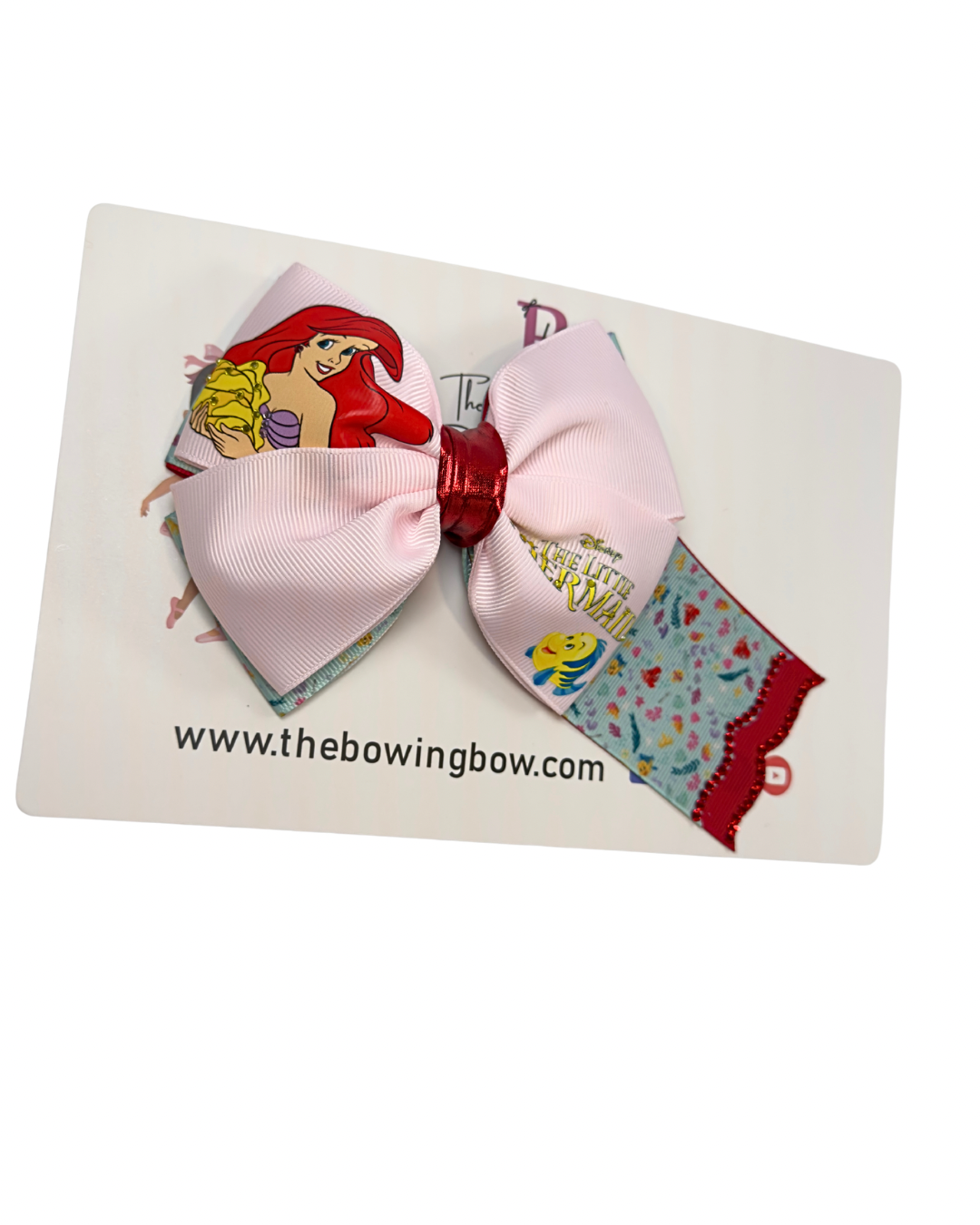 Red Mermaid Hair Bow