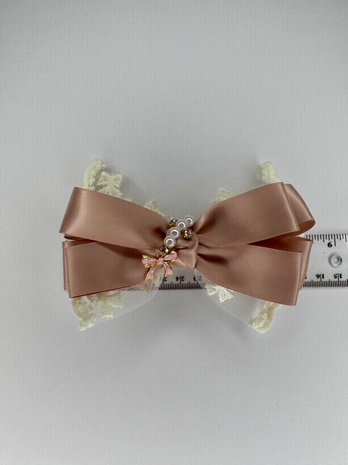 Romantic Pink Lace Bow In A Bow