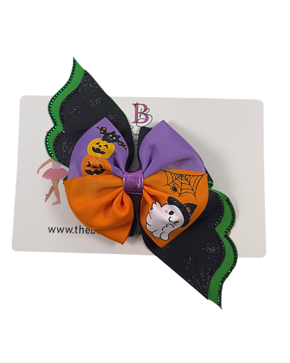 Halloween pinwheel Hair Bow