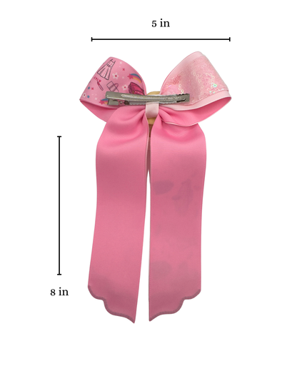 Pink Pup Bow