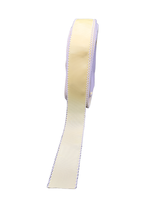 Yellow baby maze moonstitch ribbon