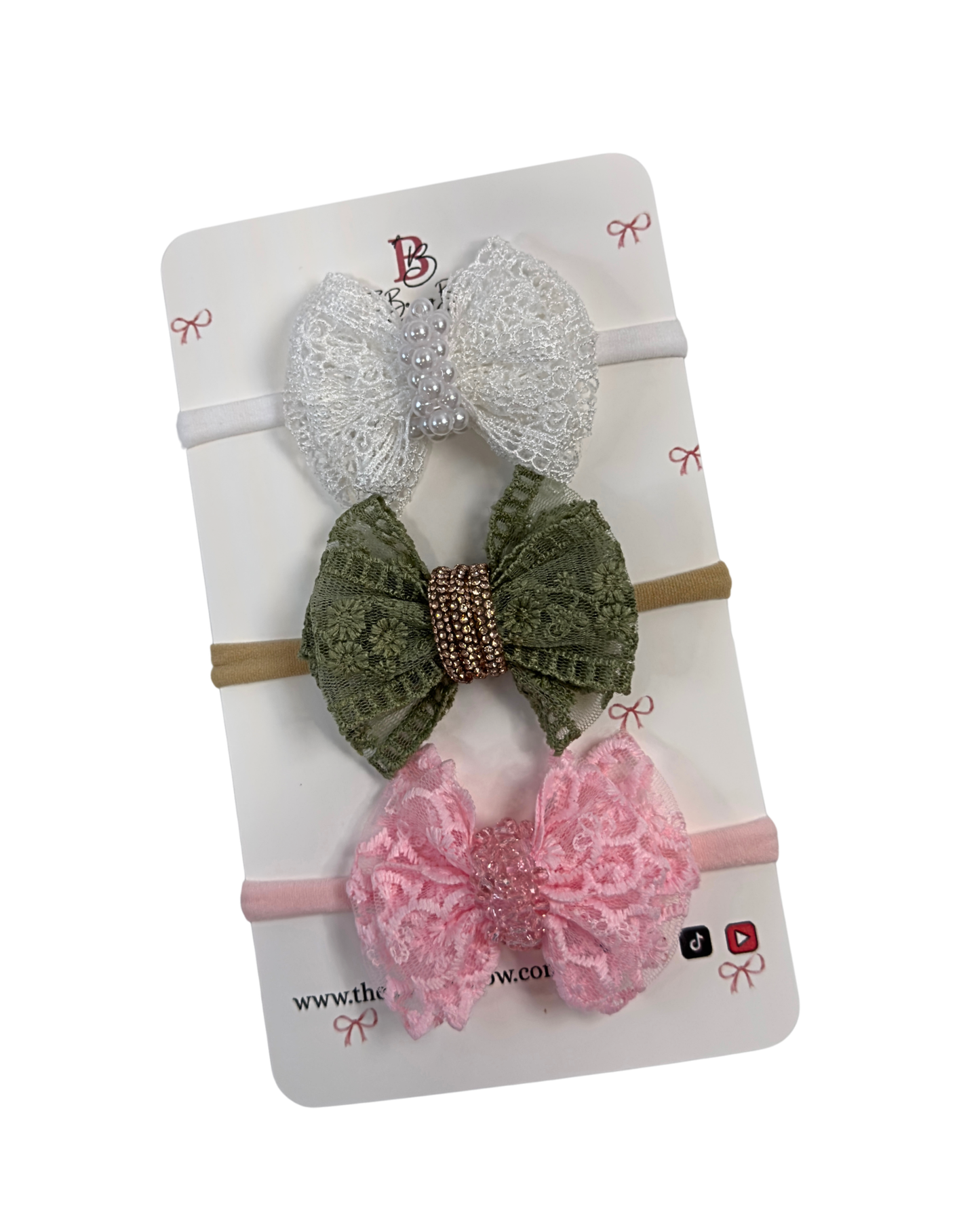 Baby Lace Hair Bow / Head Bands