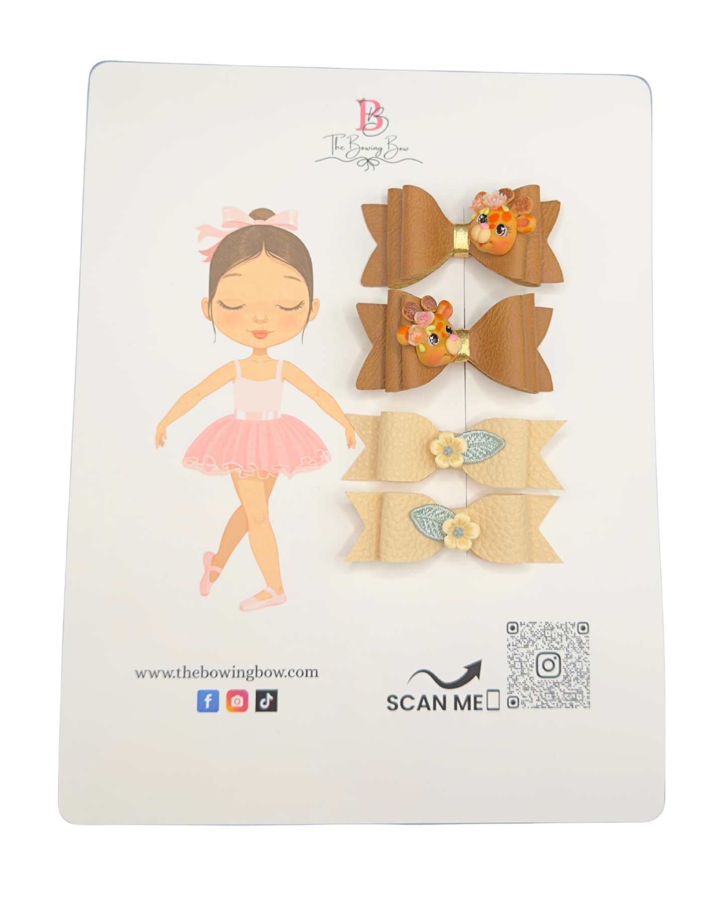 Giraffe Safari Bow Set