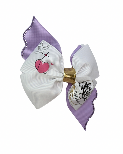 Christian Hair Bow (He is Risen)