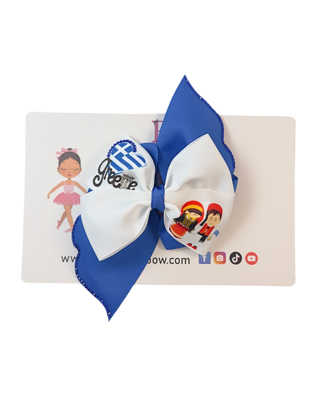 Greece Hair Bow (Greek)