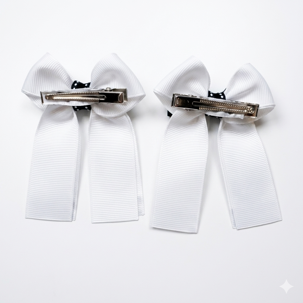 Crayon Style Hair Bow Mini Size