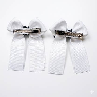 Crayon Style Hair Bow Mini Size