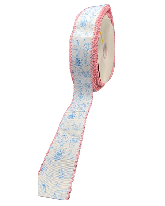 Moonstitch ribbon flowers and butterflies