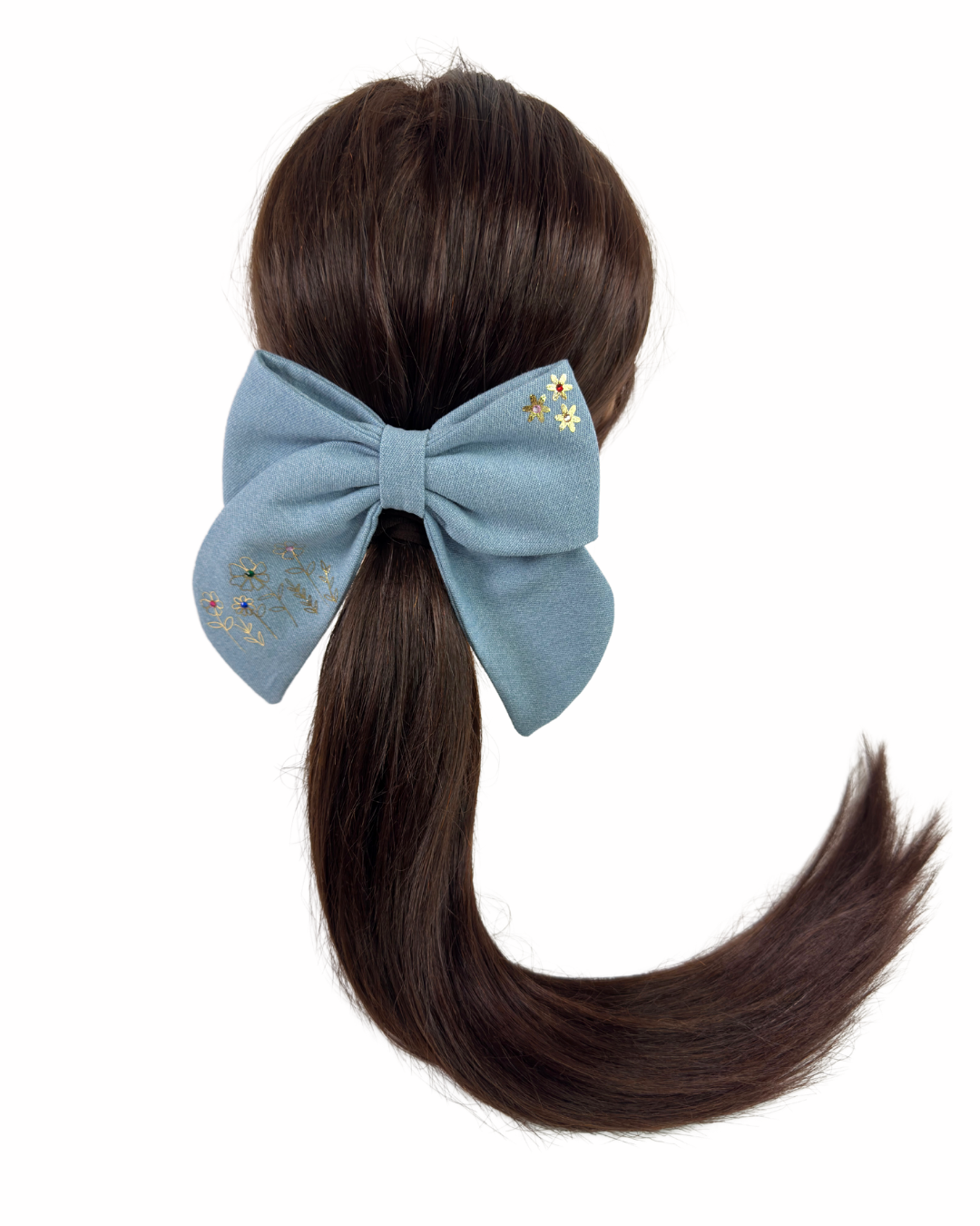 Garden Denim Bow
