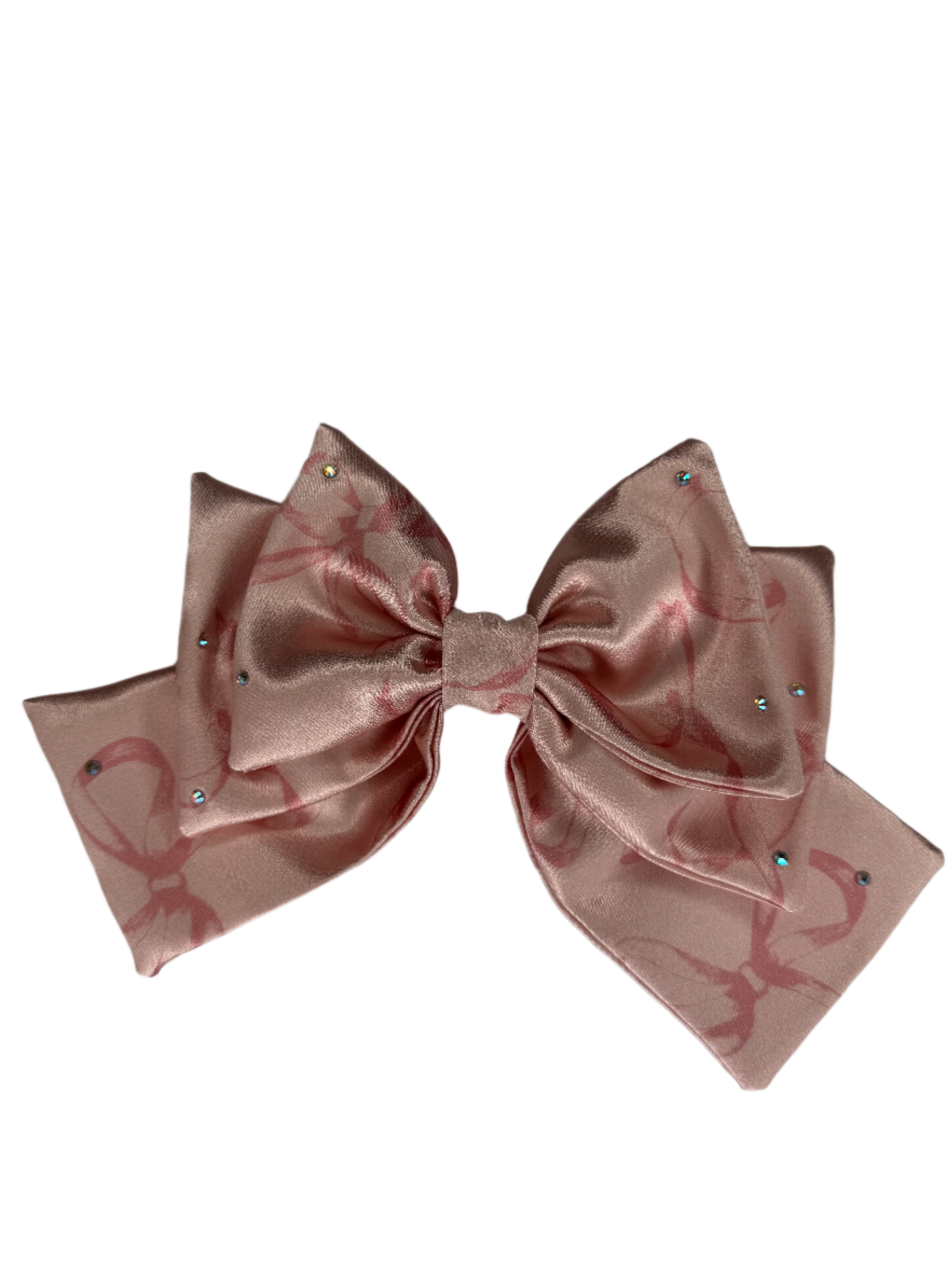 Pink Tonal Bows Charmeuse