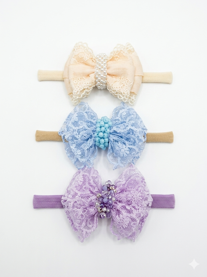 Baby Lace Hair Bow / Head Bands