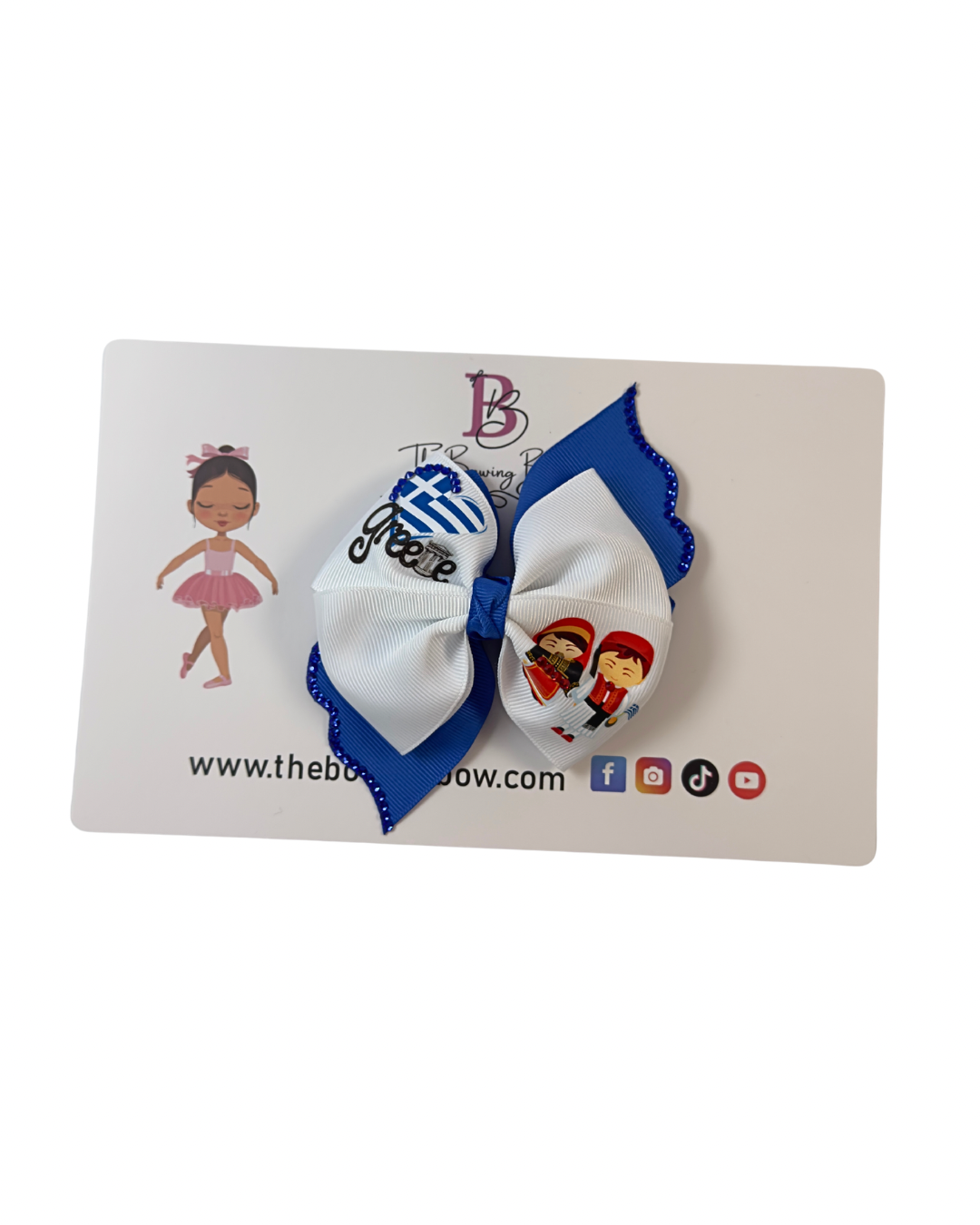 Greece Hair Bow (Greek)