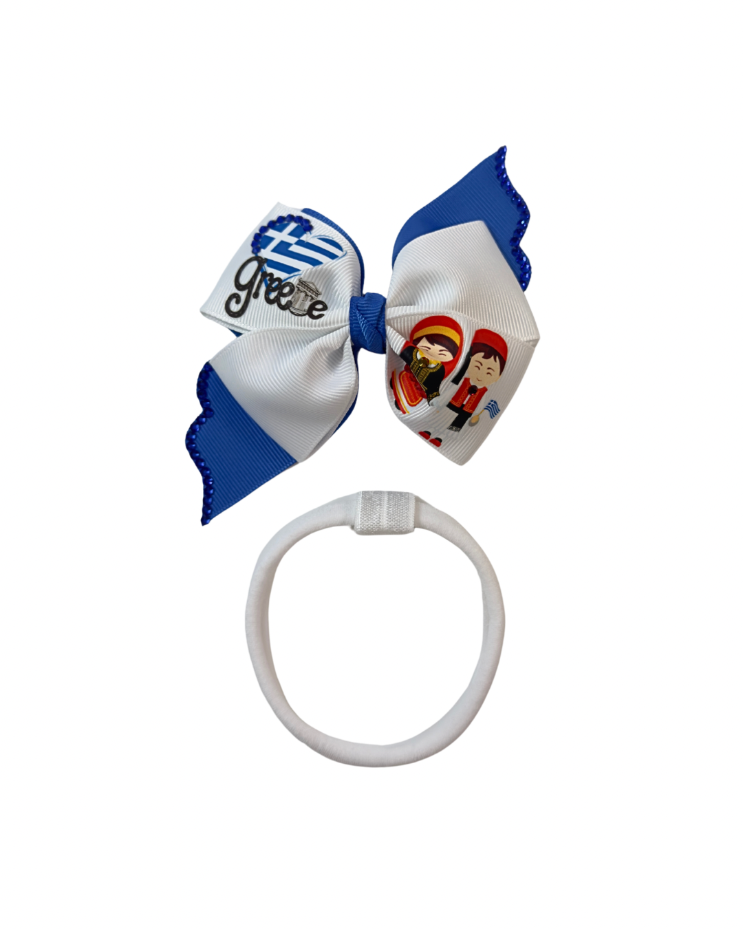 Greece Hair Bow (Greek)