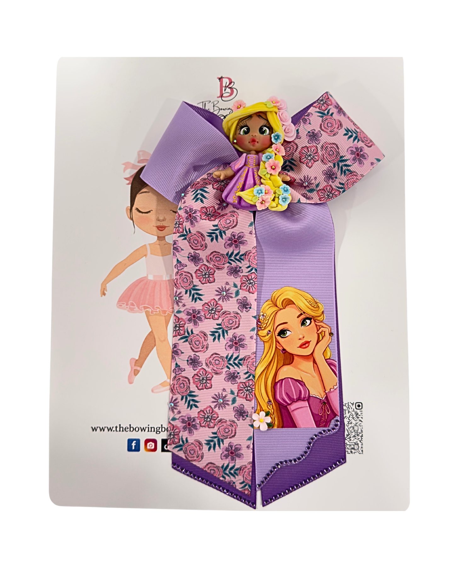Braided Blonde Princess Hair Bow