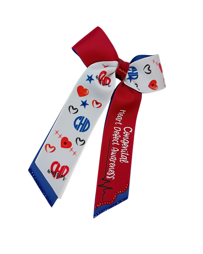 Congenital Heart warrior Hair Bow