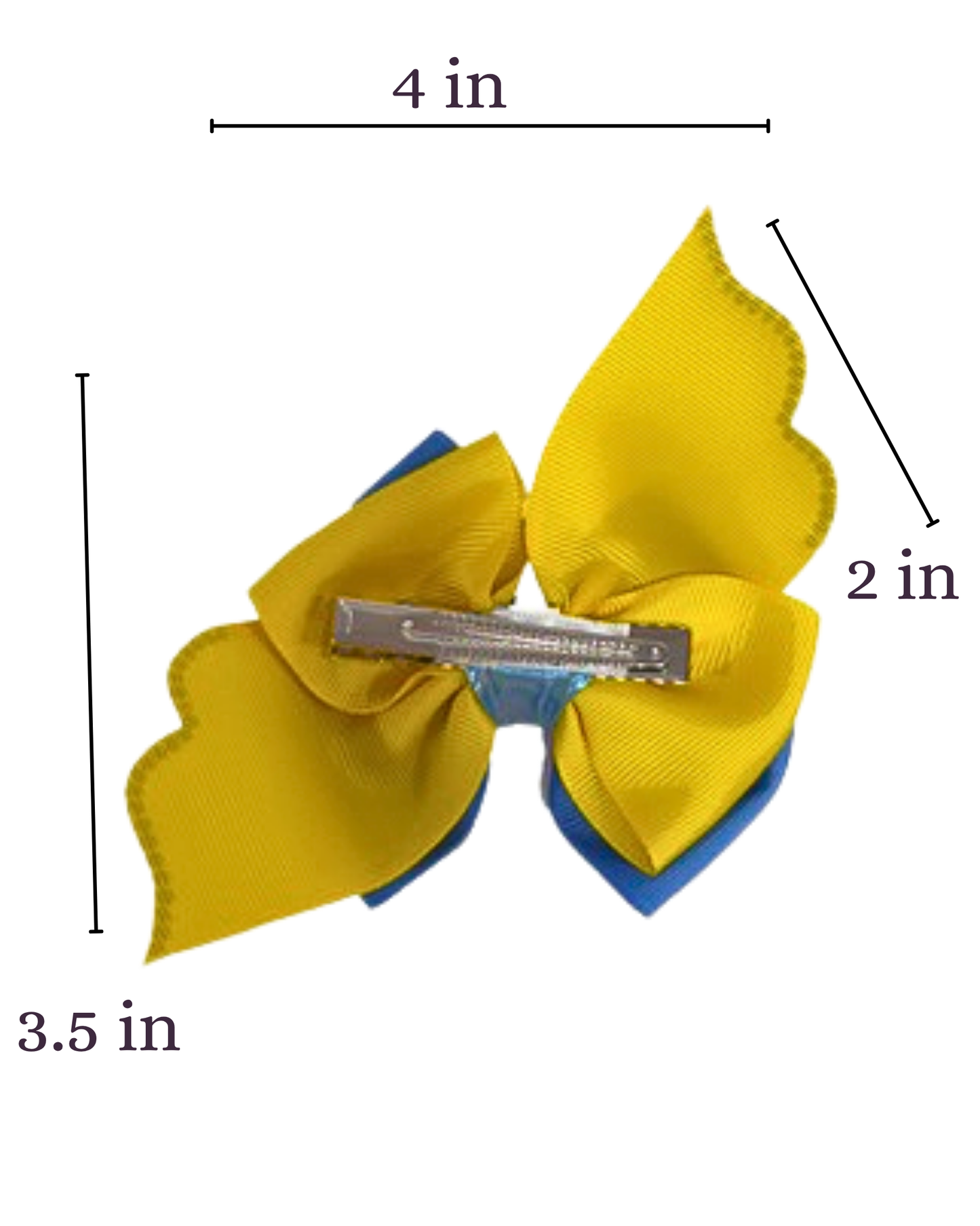 Mini-ons Hair Bow Inspired