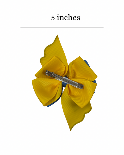 Mini-ons Hair Bow Inspired