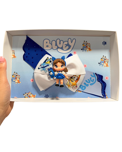 Blue Doll Hair Bow by The Bowing Bow - photo 2