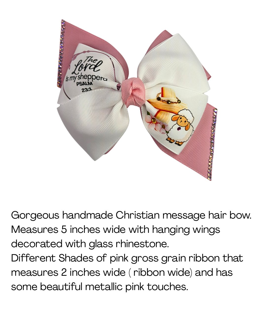 Christian Inspirational Hair Bow