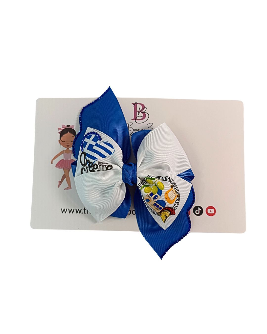 Greece Hair Bow (Greek)