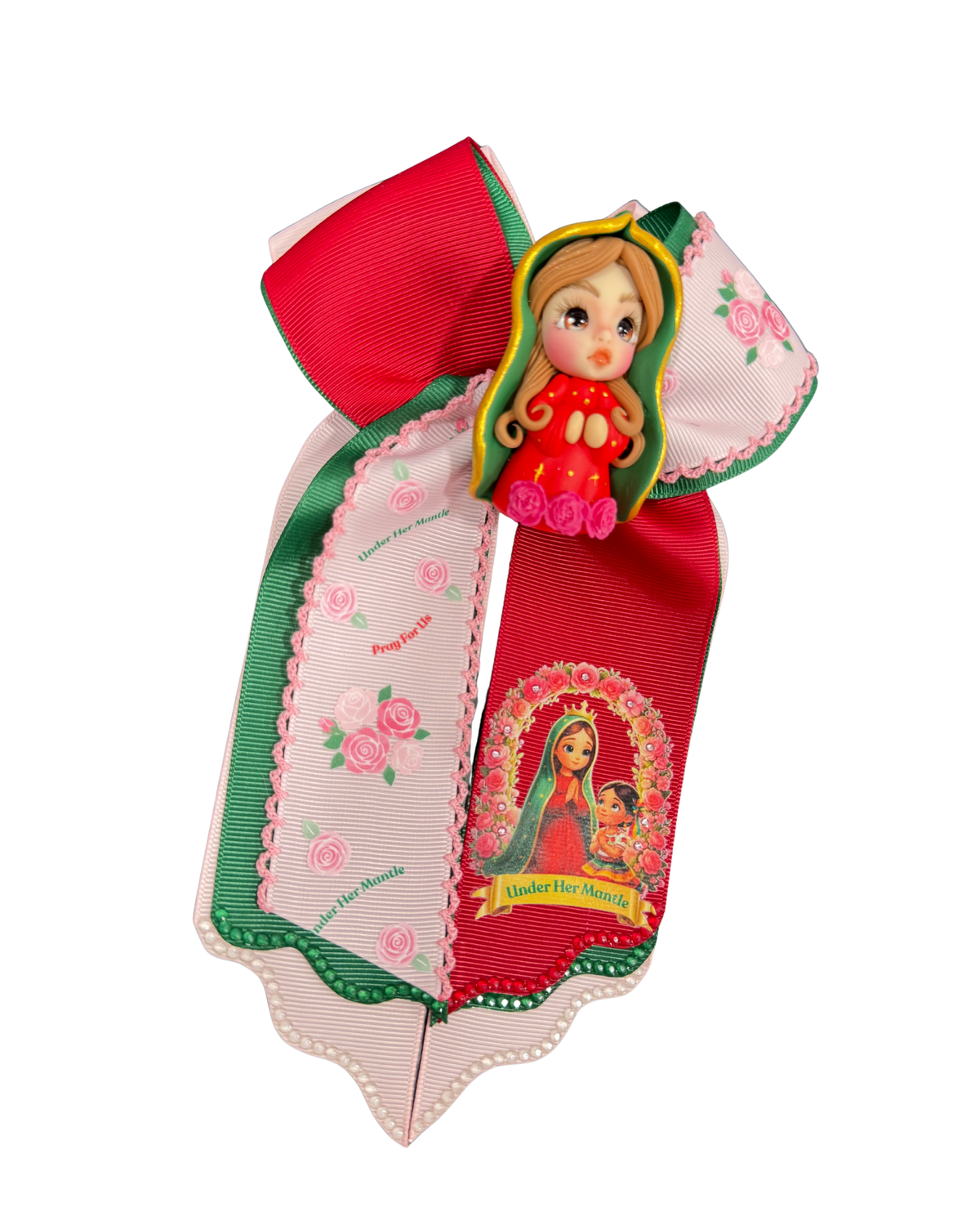 Under her Mantle with Clay Doll