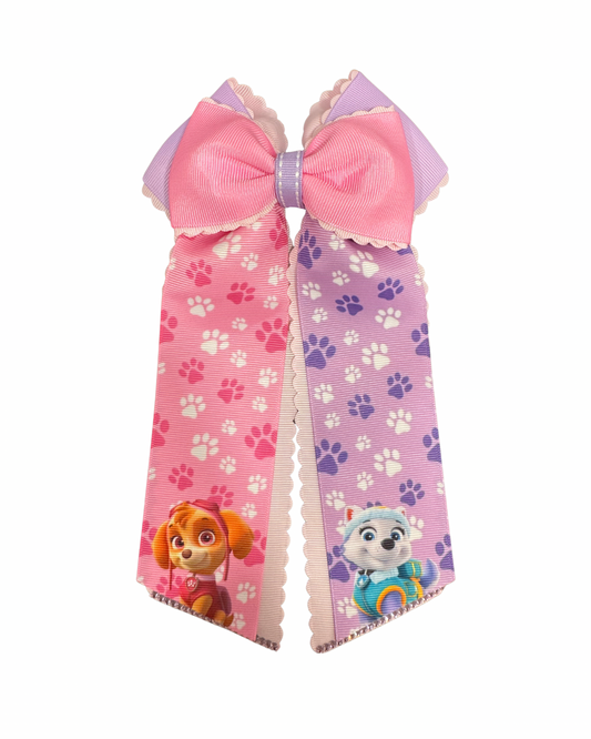 Paw Hair Bow Long Tail