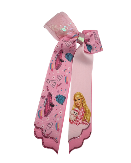 Pink Pup Bow