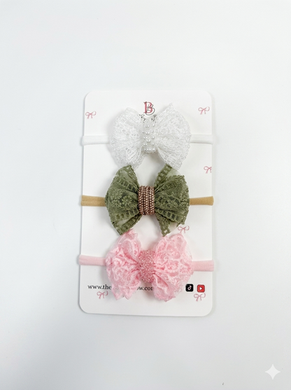 Baby Lace Hair Bow / Head Bands