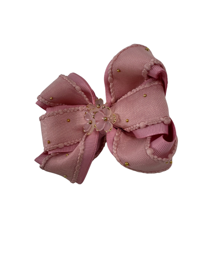 Mauve Elegant Hair Bow